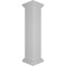 Ekena Millwork 10"W x 48"H Plain Newel Post with Flat Capital & Base Trim (Installation kit included) NWL10X48PLF0B0 - alternate 6